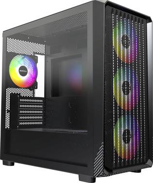 MONTECH X5M Midi-Tower Gehäuse, PC-Gehäuse, Gaming-Gehäuse  Schwarz