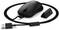 Eine schwarze Gaming-Maus mit USB-Kabel und einem USB-Empfänger daneben, mit der Marke „Endgame Gear" gekennzeichnet.