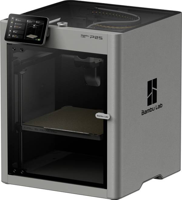 BambuLab P2S 3D Drucker beheizbares Druckbett, integrierte Kamera, LED-Beleuchtung, App-Anbindung, 12,7 cm Farb-Touchscreen, KI-Unterstützung