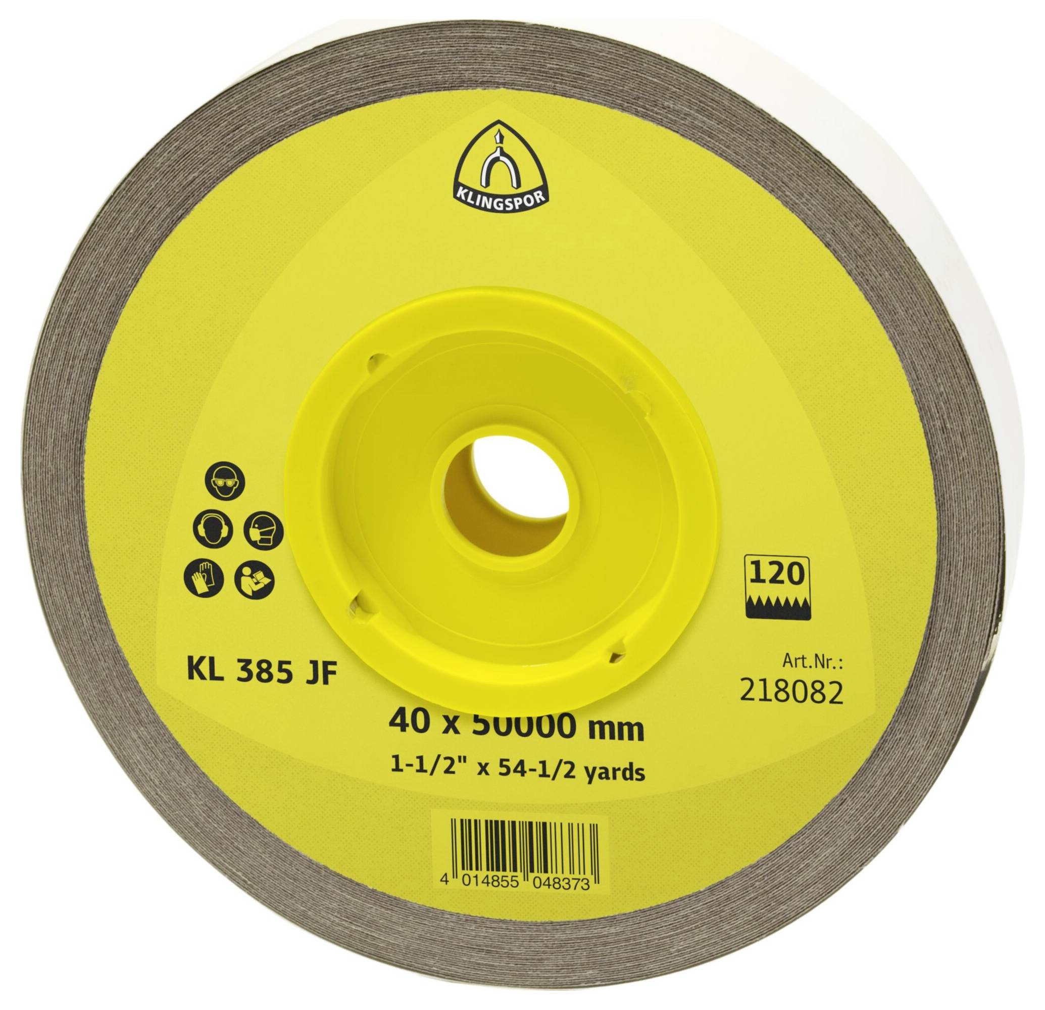 Klingspor KL 385 JF 218198 Schleifpapierrolle Körnung (num) 100 (L x B) 50000 mm x 25 mm 1 St.