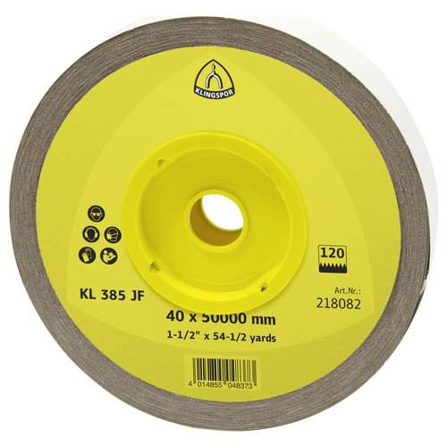 Klingspor KL 385 JF 218199 Schleifpapierrolle Körnung (num) 120 (L x B) 50000 mm x 25 mm 1 St.