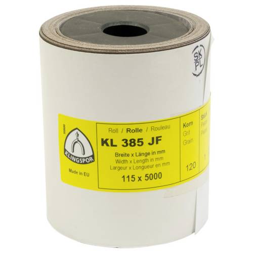 Thumbnail - Klingspor KL 385 JF 278790 Schleifpapierrolle Körnung (num) 80 (L x B) 5000 mm x 115 mm 1 St.