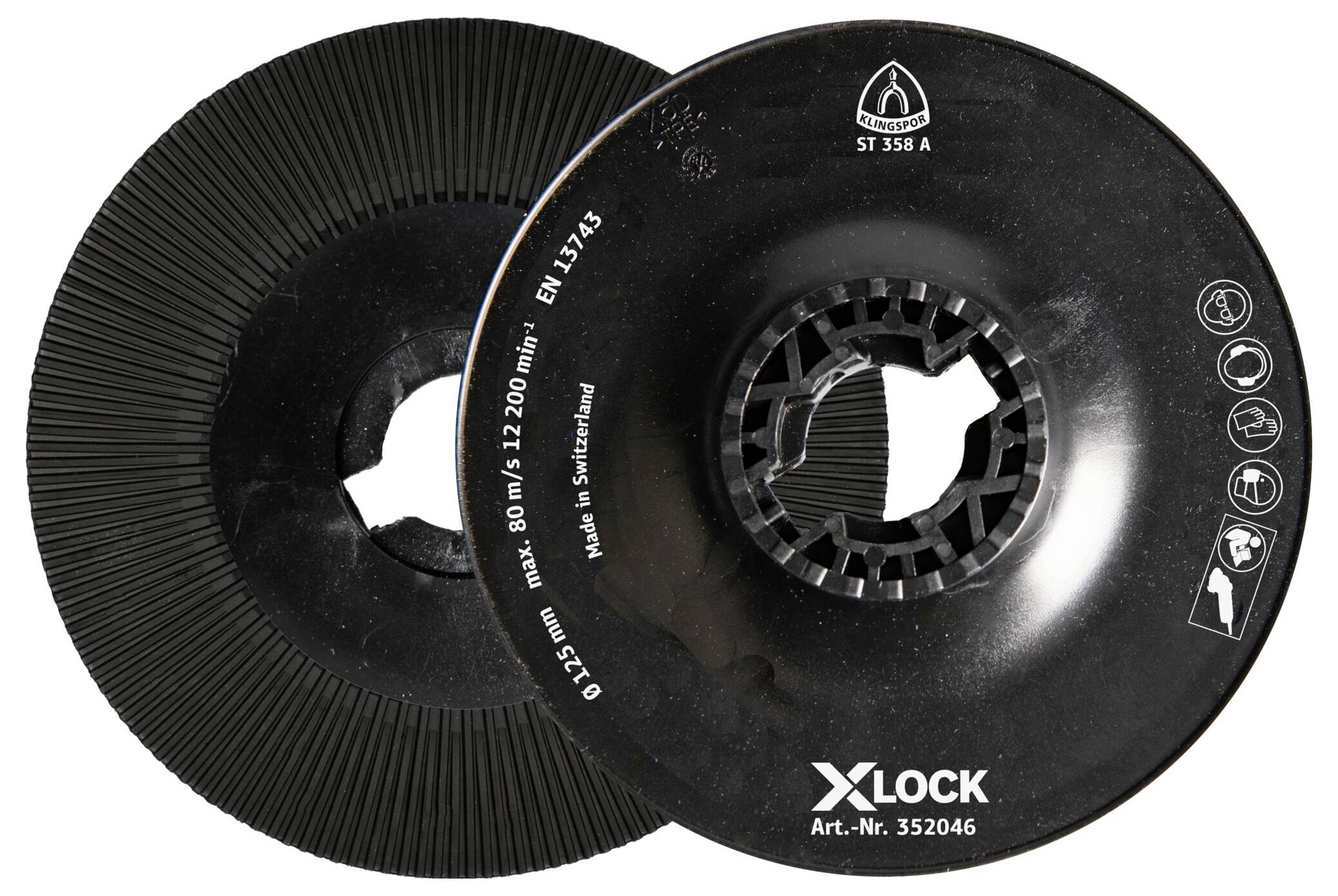 Thumbnail - Klingspor 352047 ST358A FI-Stützteller gerippt, 115 mm X-LOCK Durchmesser 115 mm