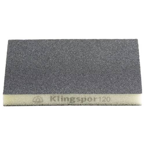Klingspor 244377 SW 502 Schleifschwämme, Siliziumkarbid Korn 120 96 x 123 x 12,5 mm 100 St.