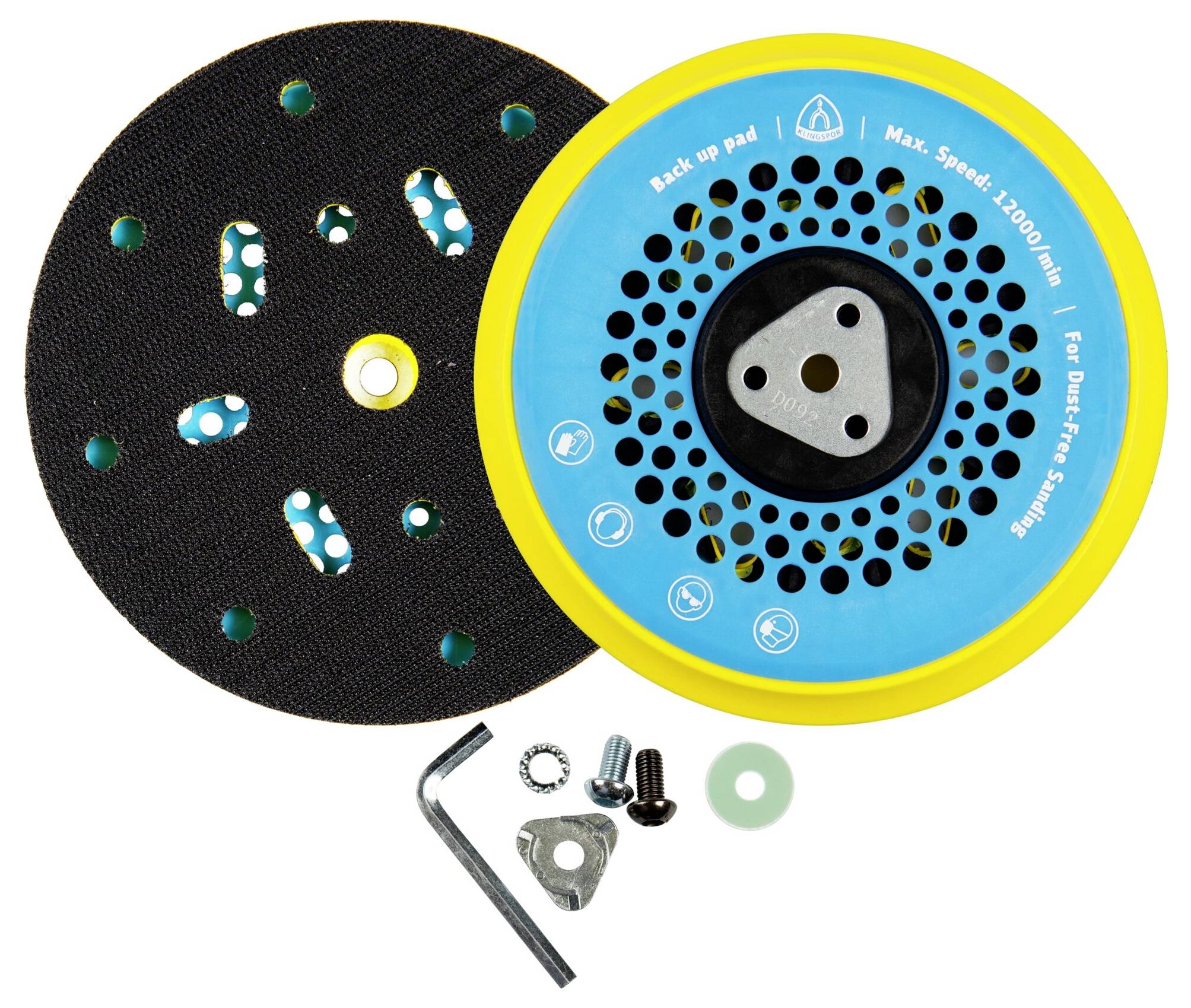 Thumbnail - Klingspor 384003 HST 545 Haftstützteller, 150 mm MEDIUM Gewinde M8/5/16 Durchmesser 150 mm