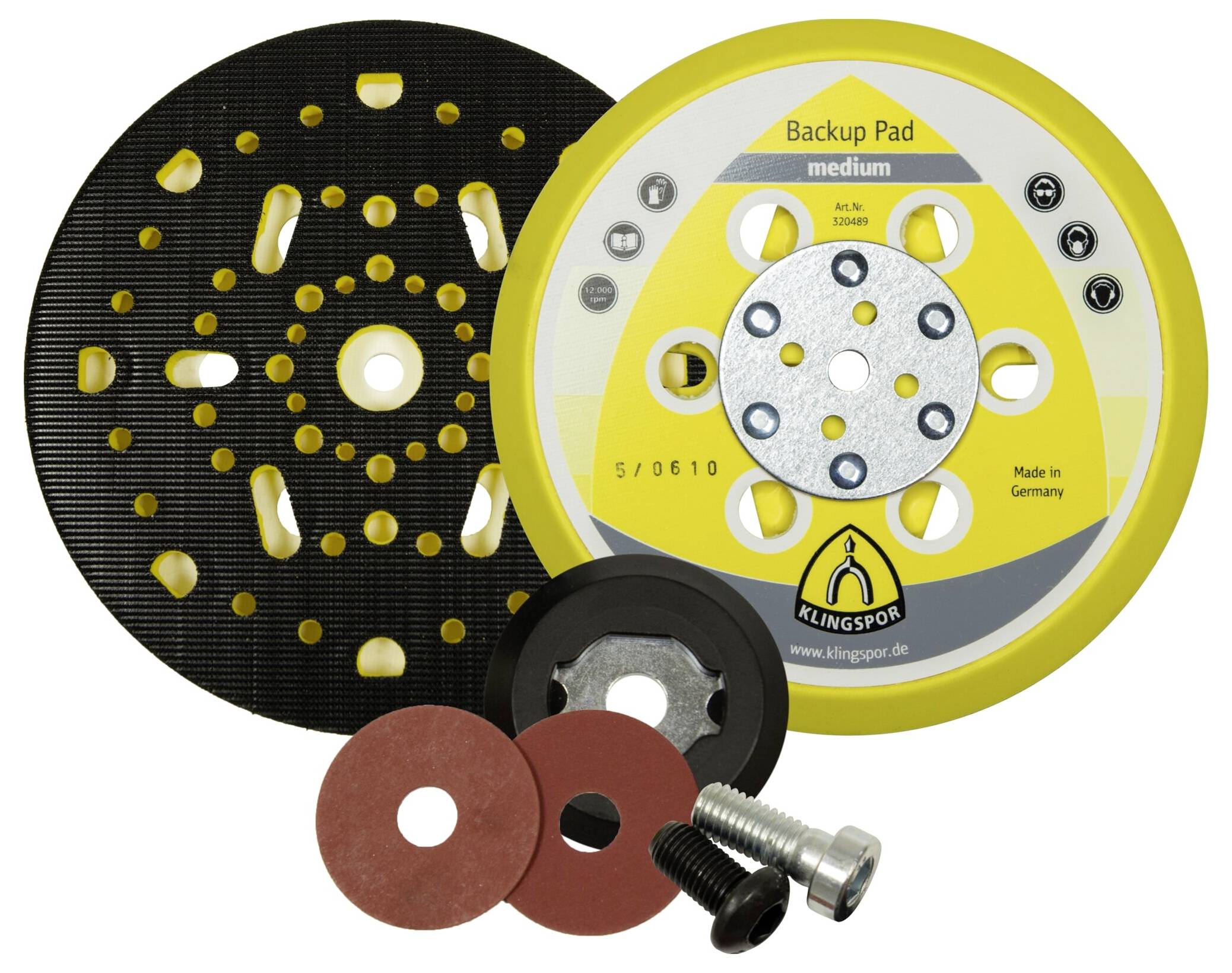 Thumbnail - Klingspor 320488 HST 555 Haftstützteller, 150 mm Soft Gewinde M8/5/16 Durchmesser 150 mm