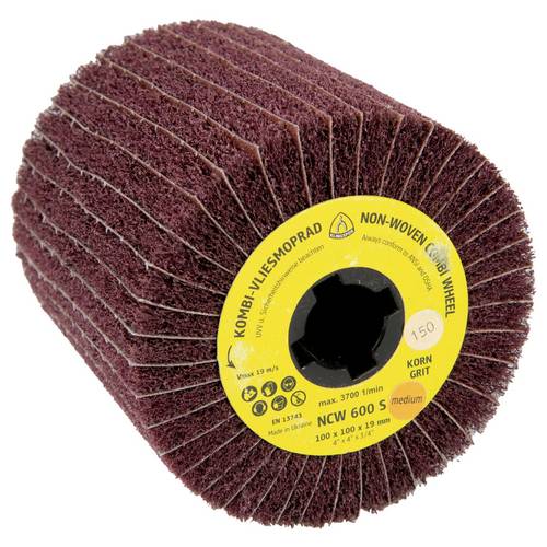 Klingspor 320247 NCW 600 S Vliesmopräder Kombination, 110 x 100 x 19 mm Korn 100 Medium 110 mm 1 St.