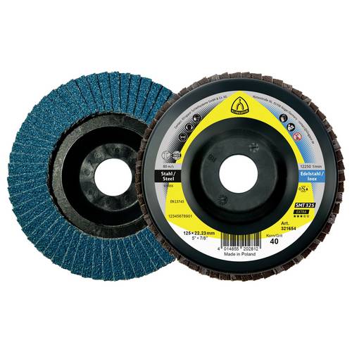 Thumbnail - Klingspor 321656 SMT 325 Schleifmopteller, 125 x 22,23 mm Korn 60 gerade Durchmesser 125 mm 10 St.