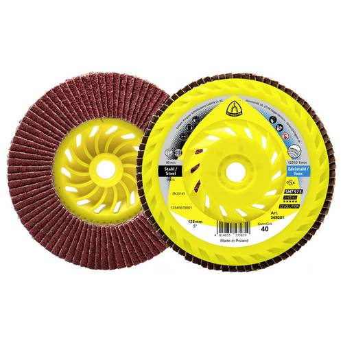 Klingspor 369297 SMT 975 Schleifmopteller Gewinde M 14 Keramik, 115 mm Korn 80 gewölbt Durchmesser 115 mm 10 St.