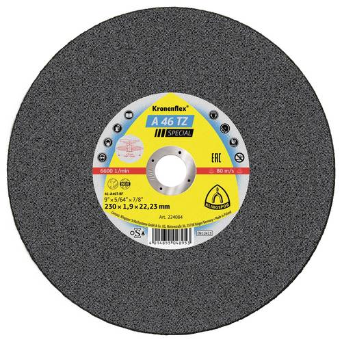 Klingspor A 46 TZ Special 224084 Trennscheibe gerade 230 mm 25 St. Edelstahl, Stahl