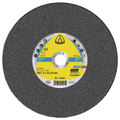 Klingspor A 24 N Supra 13463 Trennscheibe gerade 230 mm 25 St. Edelstahl