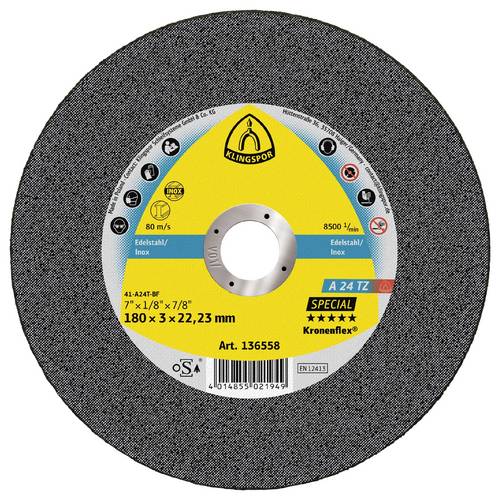 Klingspor A 24 TZ Special 136559 Trennscheibe gerade 230 mm 25 St. Edelstahl