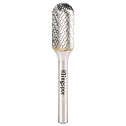 Klingspor 334140 Frässtift Zylinder mit Kugelkopf Länge 70 mm Produktabmessung, Ø 12.7 mm Schaftdurchmesser 6 mm