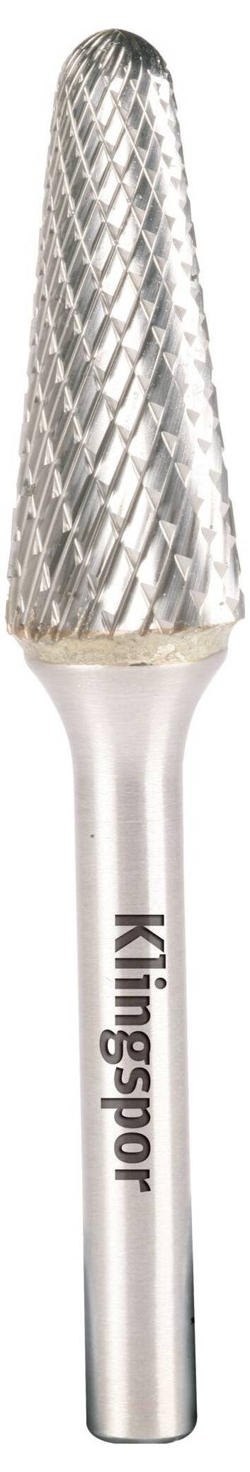 Klingspor 296201 Frässtift Konisch mit Kugelkopf Länge 76 mm Produktabmessung, Ø 9.6 mm Schaftdurchmesser 6 mm