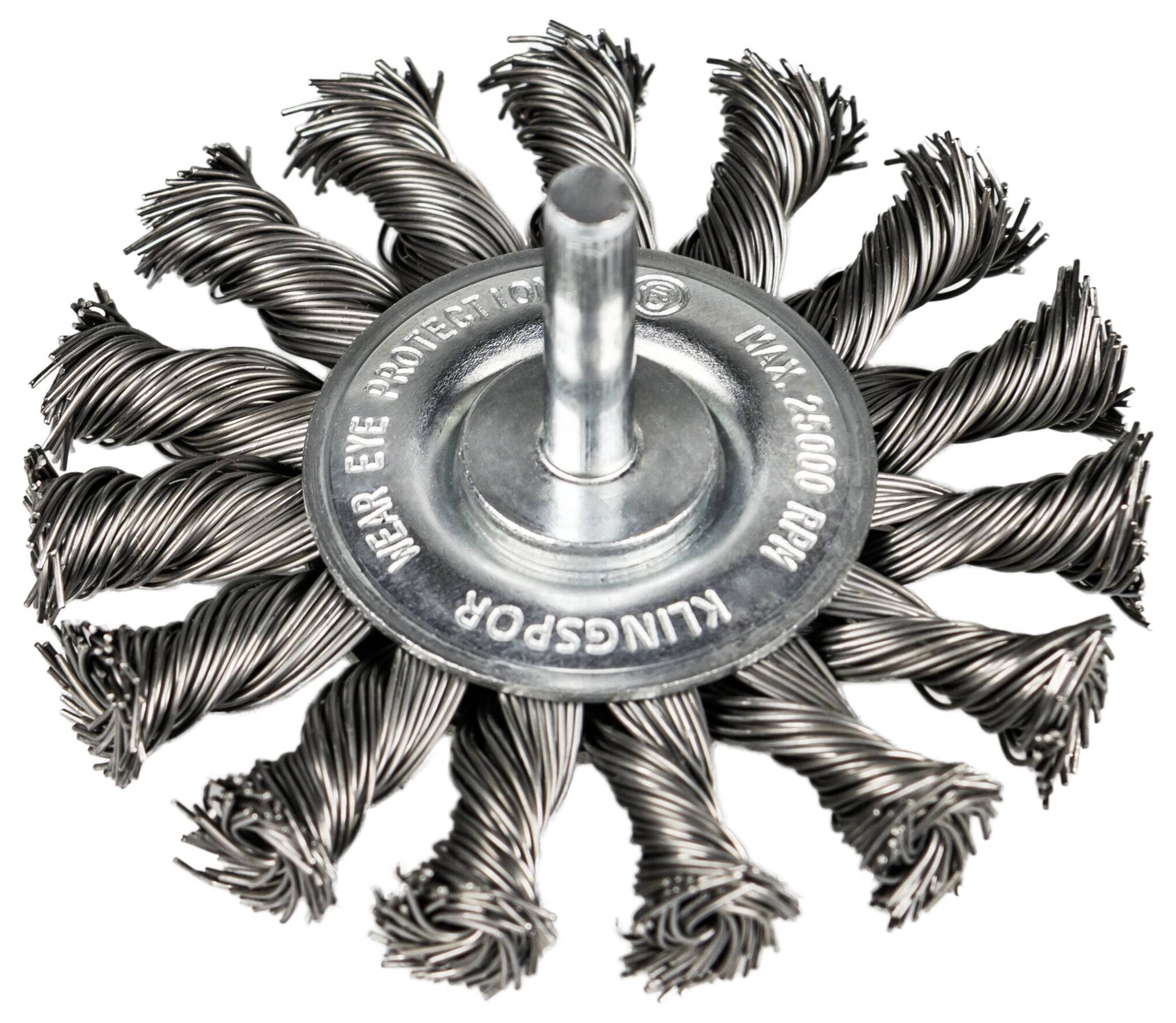 Klingspor BRS 600 Z Schaftrundbürste gezopft Anzahl Reihen 1, 75 x 12 x 6 mm 0,5 Stahl BRS 600 Z 358320 10 St.