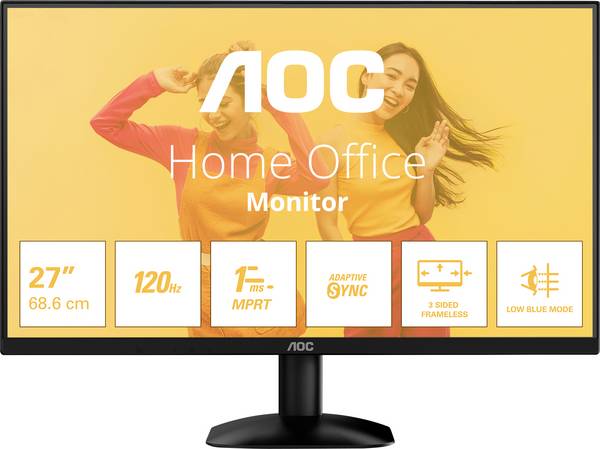 AOC B3 LED-Monitor  EEK E (A - G) 68.6 cm (27 Zoll) 1920 x 1080 Pixel 16:9 4 ms HDMI®, USB, VGA VA LED