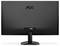 Eine Rückansicht eines schwarzen AOC-Computermonitors, der das Markenlogo und die Anschlüsse für HDMI- und VGA-Verbindungen zeigt.