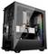Ein moderner Desktop-Computer mit einem transparenten Seitenpanel, der ein RGB-beleuchtetes Innenleben, einen großen Kühlventilator und eine 'GeForce RTX' Grafikkarte präsentiert.