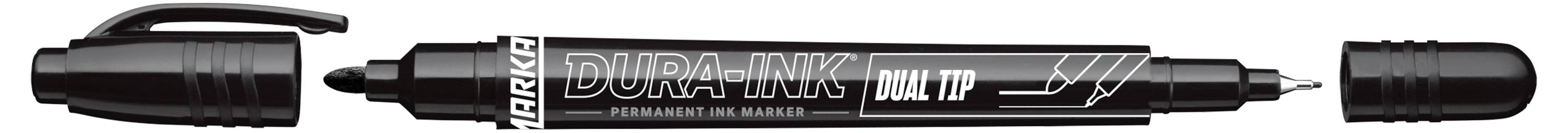 Markal DURA-INK DUAL TIP 96283 Permanent marker Zwart Watervast: Ja