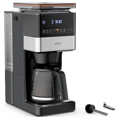Krups KRUPS - KM 8428 Grind Aroma XL - Kaffee-Vollautomat Kaffeemaschine Schwarz, Silber Fassungsvermögen Tassen=18 mit -0