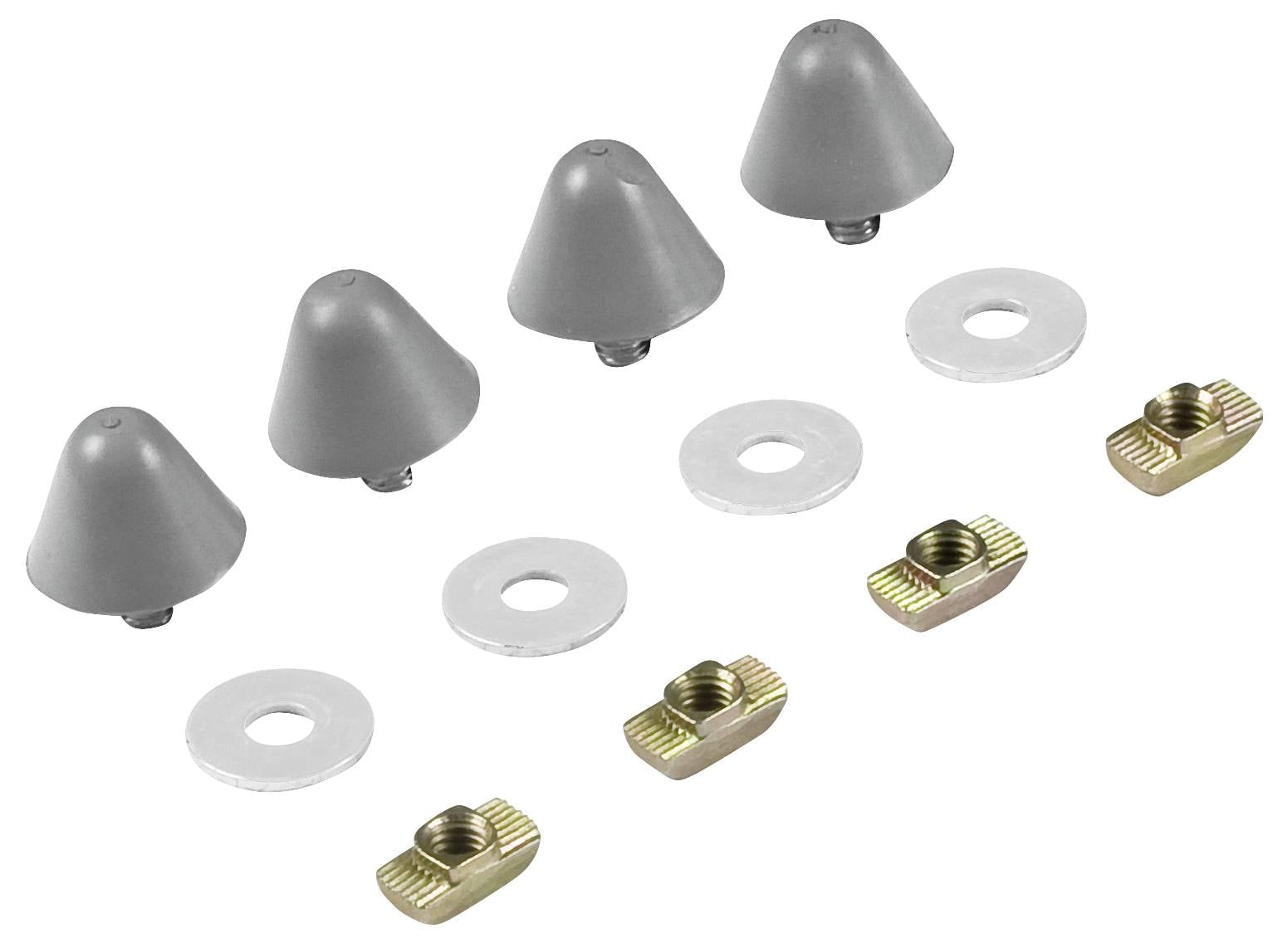 FESTO Didactic Montagefuss mit Gewindebolzen Grau 4 St.