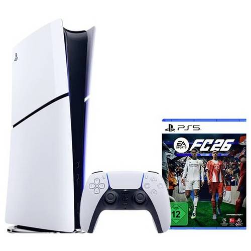 Sony PlayStation® 5 Konsole Slim Digital Edition 825 GB Weiß/Schwarz inkl. EA SPORTS FC™ 26