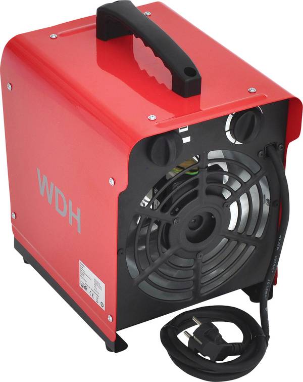 WDH Heizgebläse WDH-BGP03 (3kW) - Heizgerät, Heizlüfter, Elektroheizer - 25m² - H 33 x B 21,5 x T 29 cm