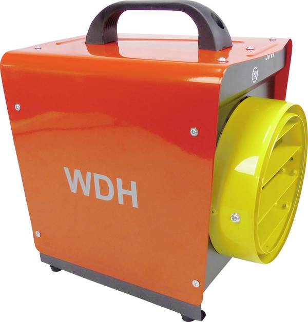 WDH Heizgebläse WDH-BGP031S (3kW) - Ø 19cm Luftschlauchanschluss - 25m² - H 33,5 x B 27,5 x T 33 cm