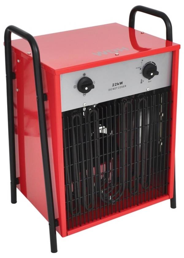 WDH Elektroheizer WDH-IFH20 (20kW) - Industriebeheizung, Starkstrom - 167m² - H 60 x B 43 x T 38 cm
