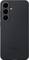 Das Bild zeigt die Rückseite eines schwarzen Smartphones mit drei Kameraobjektiven und einem Blitz, mit dem Samsung-Logo am unteren Rand.