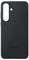 Schwarze Samsung-Smartphone-Hülle mit Kameraausschnitt, minimalistisches Design.