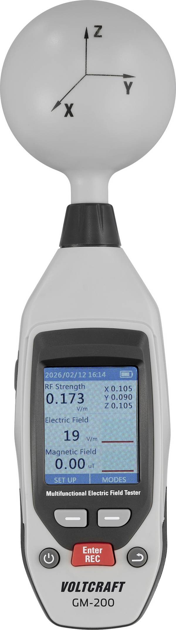 VOLTCRAFT GM-200 Niederfrequenz (NF)-Elektrosmogmessgerät