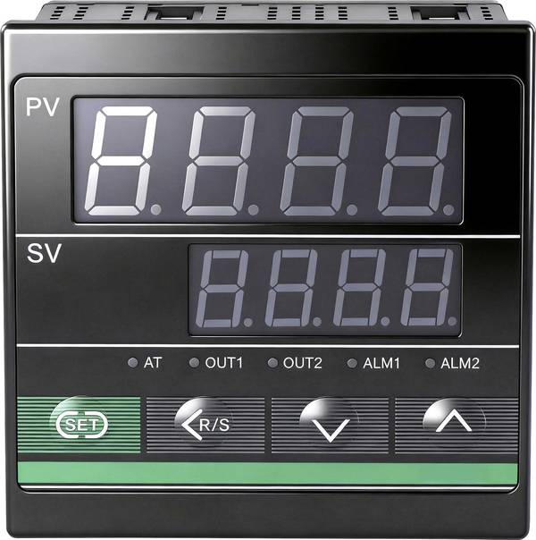 TRU COMPONENTS TC-CH902 PID Temperaturregler B, E, J, K, N, R, S, T, Pt100 -200 bis 1820 °C SSR, Analog Strom (L x B x H) 66 x 96 x 96 mm