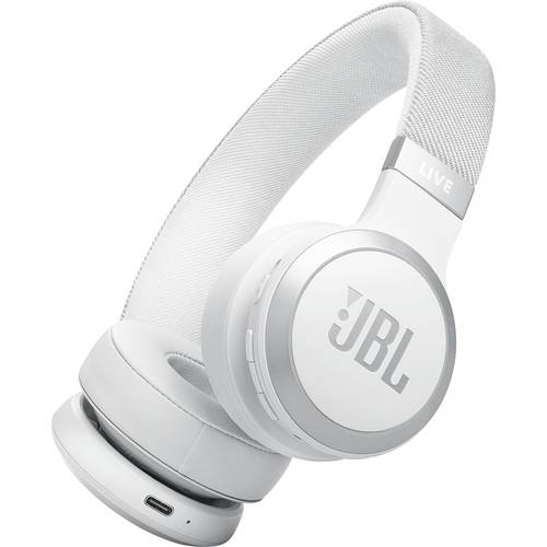 Thumbnail - JBL Live 670 NC On Ear Kopfhörer Kabellos, Bluetooth® Weiß Noise Cancelling Faltbar, Fernbedienung, Surround-Sound
