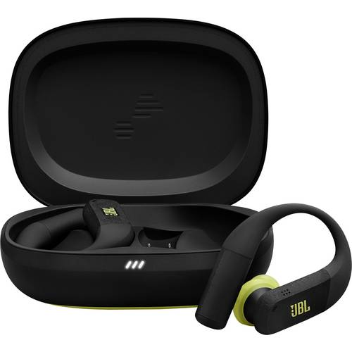 Thumbnail - JBL Endurance Peak 4 In Ear Kopfhörer Kabellos, Bluetooth® Schwarz, Lime Noise Cancelling Ladecase, Ohrbügel, Schweißres...