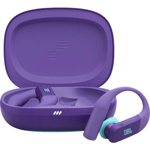 Thumbnail - JBL Endurance Peak 4 In Ear Kopfhörer Kabellos, Bluetooth® Purple Noise Cancelling Ladecase, Ohrbügel, Schweißresistent,...