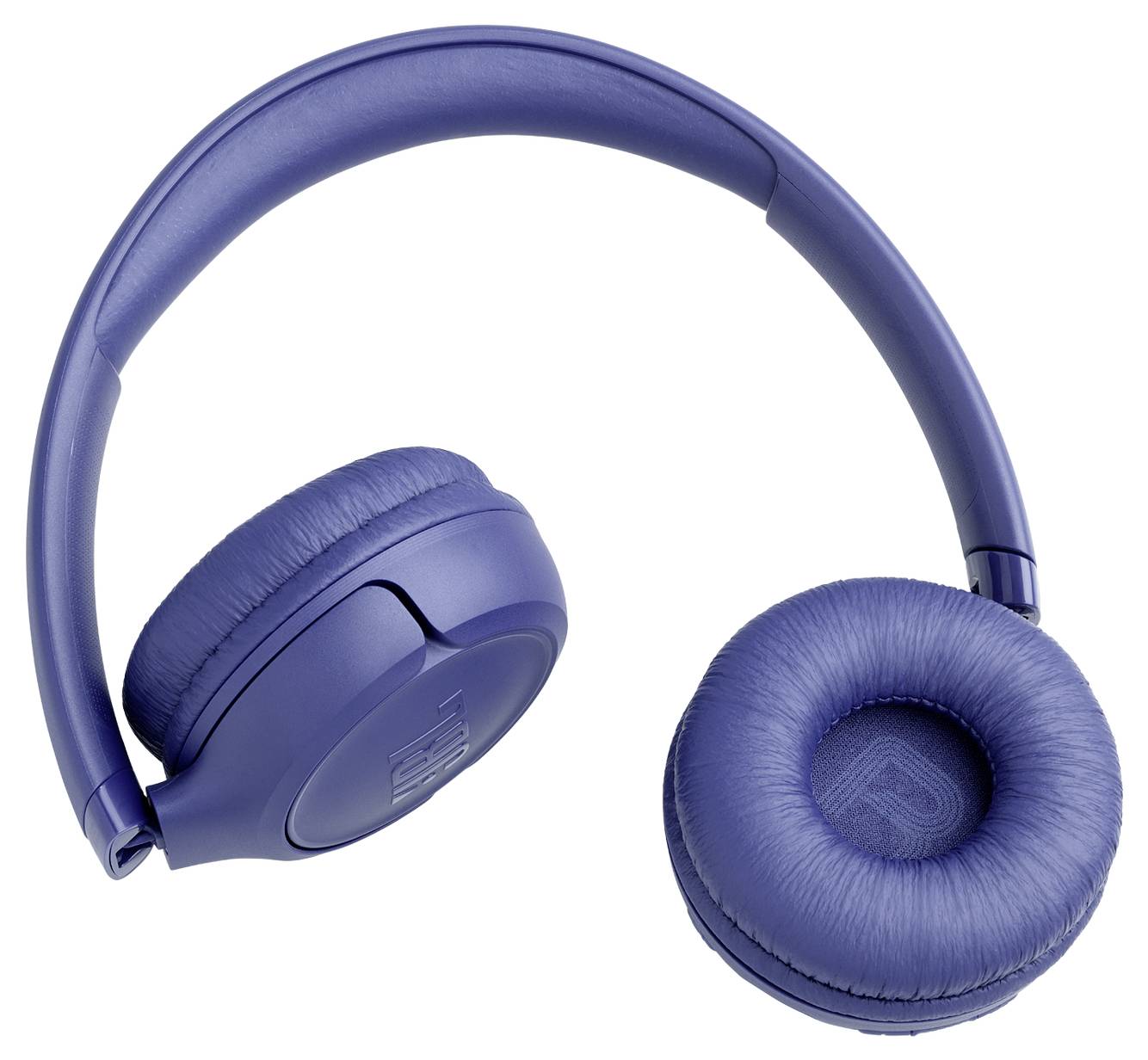 Ein Paar blaue Over-Ear-Kopfhörer mit gepolsterten Ohrmuscheln und einem verstellbaren Kopfbügel.