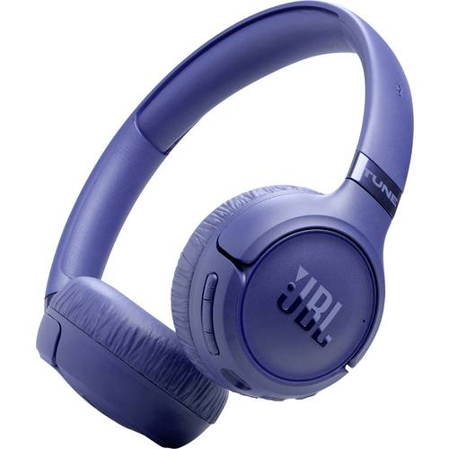 JBL Tune 680 NC Over Ear Kopfhörer Kabellos, Bluetooth®, kabelgebunden Stereo Blau Lautstärkeregelung, Mikrofon-Stummsch...