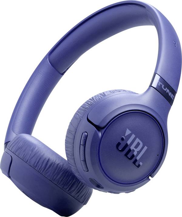 JBL Tune 680 NC Over Ear Kopfhörer Kabellos, Bluetooth®, kabelgebunden Stereo Blau Lautstärkeregelung, Mikrofon-Stummschaltung HiFi