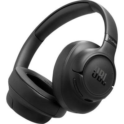 Schwarze Over-Ear-Kopfhörer mit gepolsterten Ohrmuscheln und dem „JBL"-Logo auf der Seite, entwickelt für komfortables Hörerlebnis.