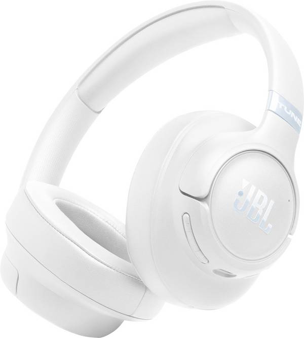 JBL Tune 780 Over Ear Kopfhörer Kabellos, Bluetooth®, kabelgebunden Stereo Weiß Noise Cancelling, Mikrofon-Rauschunterdrückung Faltbar, Lautstärkeregelung HiFi