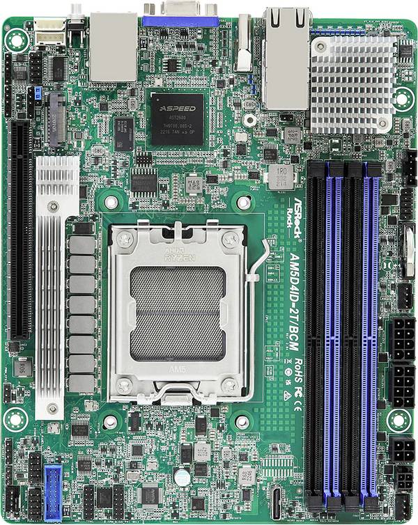 ASRock AM5D4ID-2T/BCM Mainboard  Sockel (PC) AMD® AM5 Formfaktor (Details) Mini-ITX