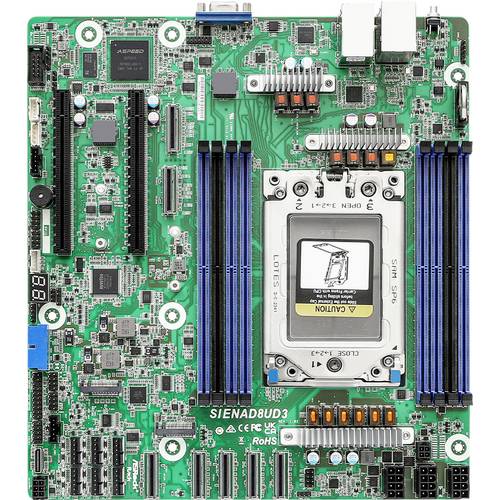 ASRock SIENAD8UD3 Mainboard Sockel (PC) AMD® SP6 Formfaktor (Details) Micro-ATX Mainboard-Chipsatz SoC