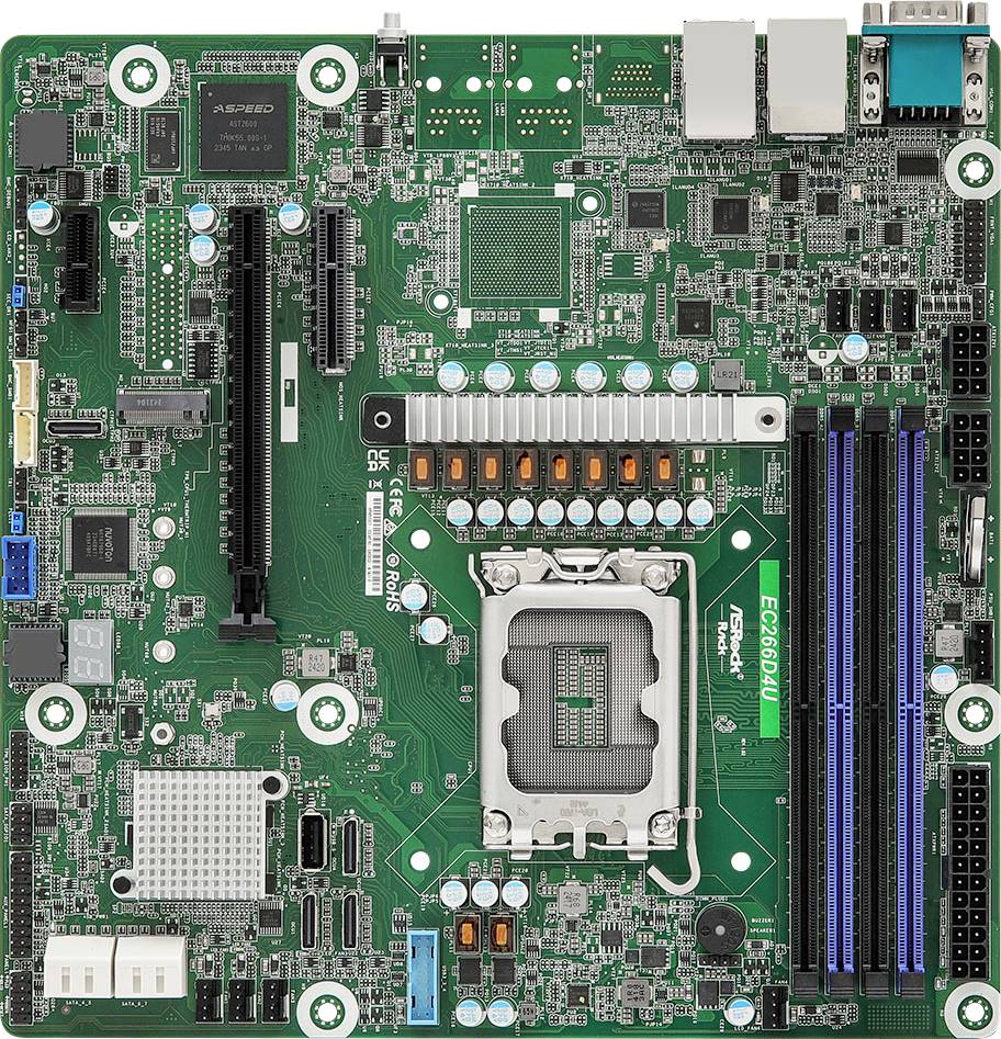 ASRock EC266D4U Mainboard Sockel (PC) Intel® 1700 Formfaktor (Details) Micro-ATX