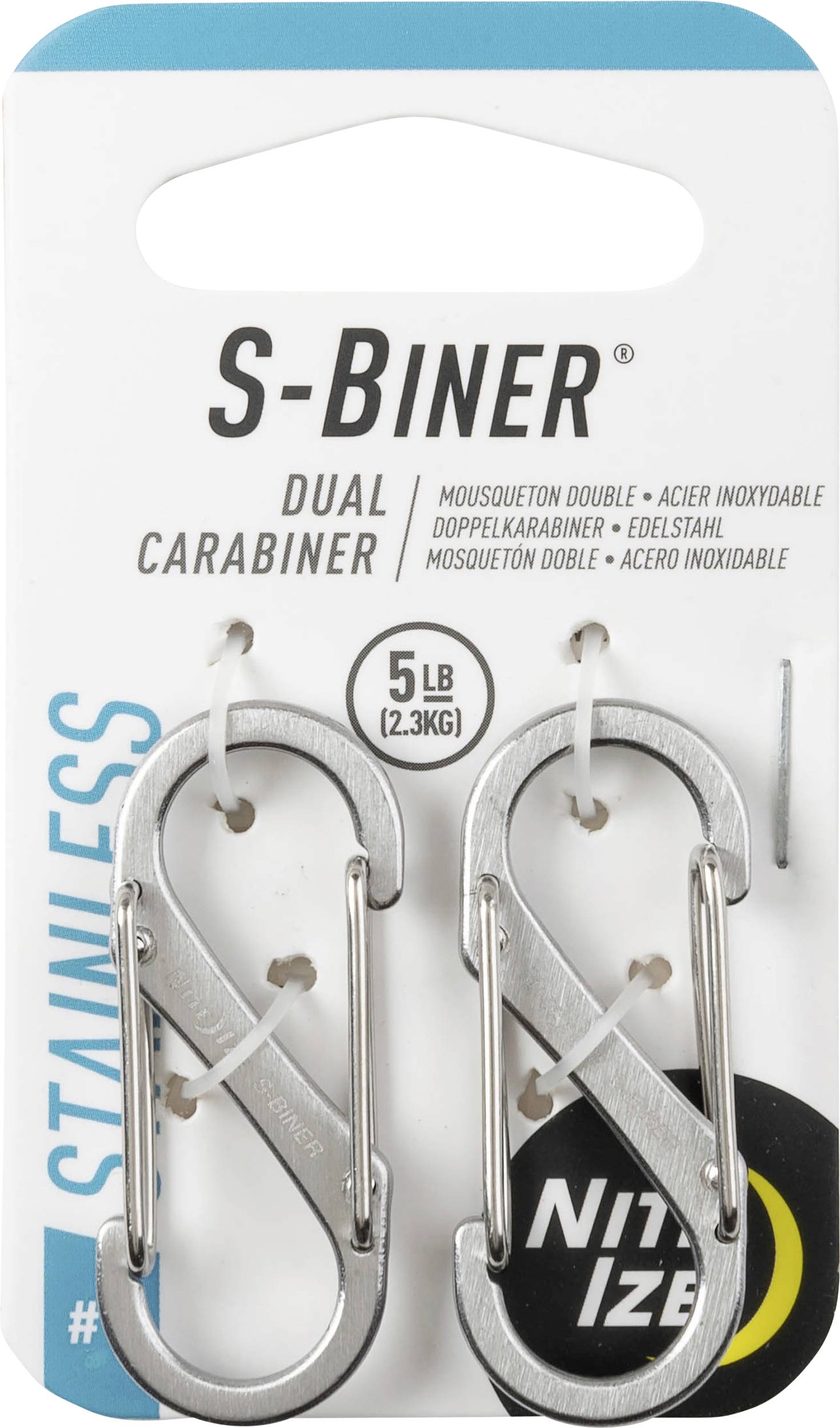 NITE Ize NI-SB1-2PK-11 Karabiner 39.6 mm x 14.2 mm 2 St.