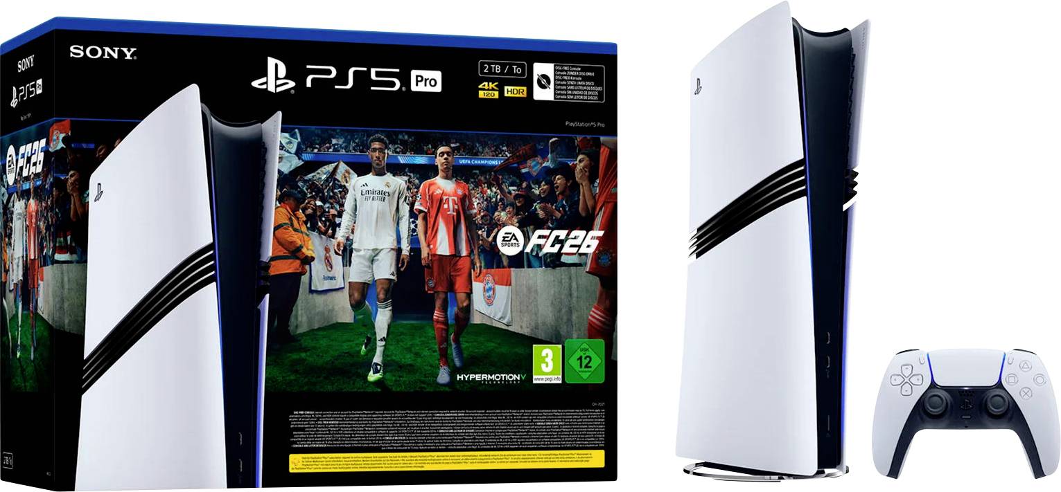 Sony PlayStation® 5 Konsole Pro Digital Edition 2 TB Weiß/Schwarz inkl. EA SPORTS FC™ 26