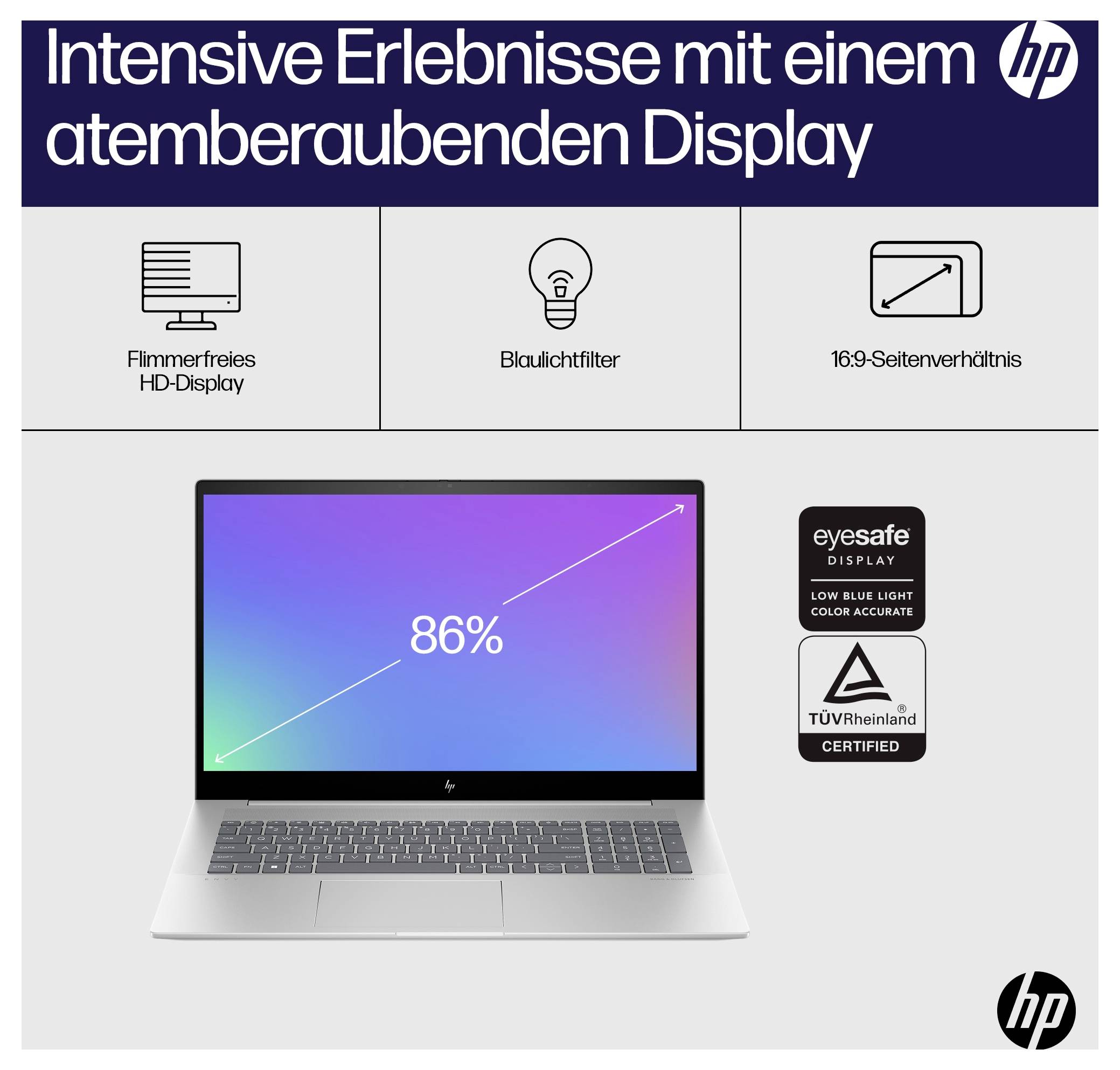 HP Notebook "ENVY 17-cw0606ng" 43.9 cm (17.3 Zoll) Full HD Intel® Core™ i7 i7-13700H 16 GB RAM 1 TB SSD Deutsch, QWERTZ -19
