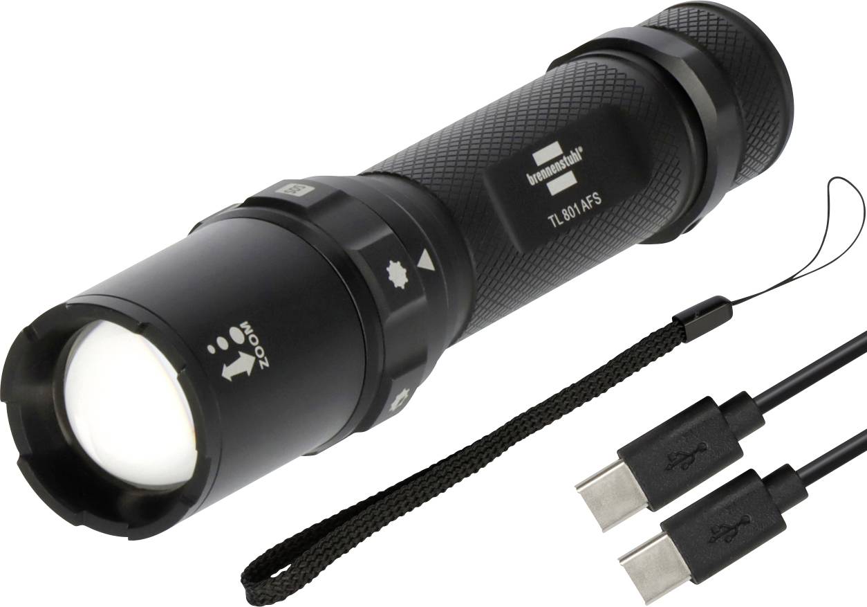 Brennenstuhl LuxPremium LED Taschenlampe über USB 800 lm 42 h 0.26 kg
