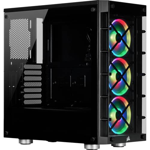 Corsair Crystal Series 465X RGB Midi-Tower PC-Gehäuse Schwarz