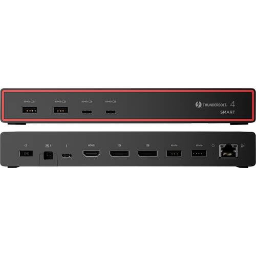 Lenovo Thunderbolt™ 4 Dockingstation ThinkPad Smart Dock 7500 Gen 2 inkl. Kensington-Schloss, Unterstützt 8K@30 Hz (1x) ...